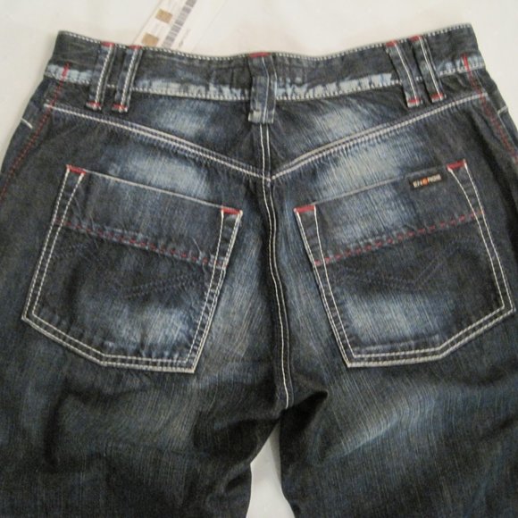 ENERGIE “New Waco” Jeans Wide Leg Distressed Denim - Size 14 - NWT - Picture 5 of 10